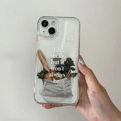 Iphone Cases*Boogzel Clothing Life Sucks iPhone Case Clear