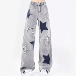 Jeans*Boogzel Clothing Light Star Jeans Blue