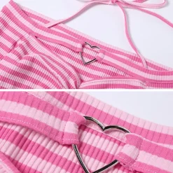 Long Sleeve Tops*Boogzel Clothing Like It's 2007 Striped Top Pink