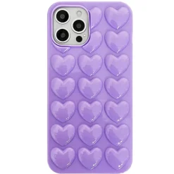 Iphone Cases*Boogzel Clothing Lilac Bubble Heart iPhone Case