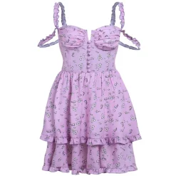 Dresses & Rompers*Boogzel Clothing Lilac Daisy Mini Dress Purple