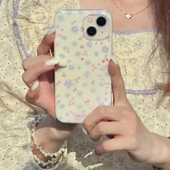 Iphone Cases*Boogzel Clothing Lilac Flowers iPhone Case White