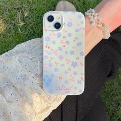 Iphone Cases*Boogzel Clothing Lilac Flowers iPhone Case White