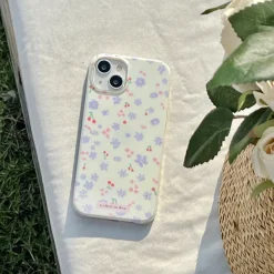 Iphone Cases*Boogzel Clothing Lilac Flowers iPhone Case White