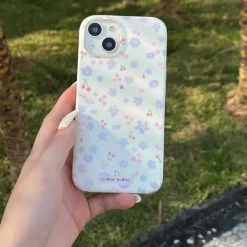 Iphone Cases*Boogzel Clothing Lilac Flowers iPhone Case White