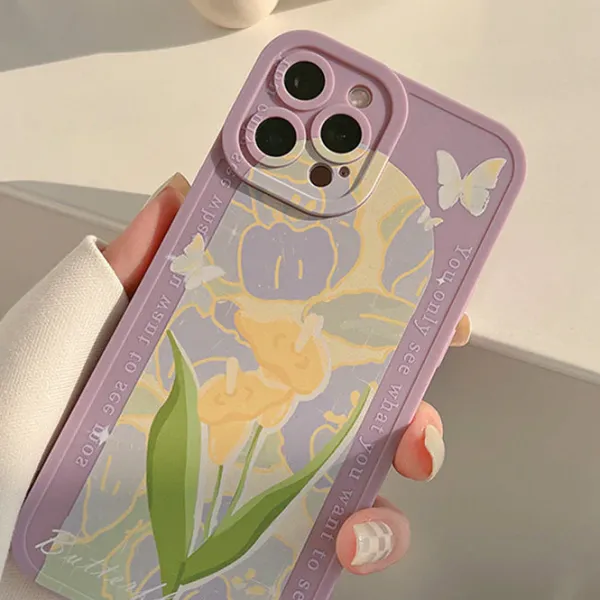 Iphone Cases*Boogzel Clothing Lily Lavender iPhone Case Purple