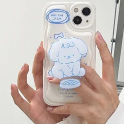 Iphone Cases*Boogzel Clothing Little Poodle iPhone Case White/blue
