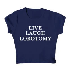 Y2K Tops|Aesthetic T-Shirts & Graphic Tees*Boogzel Clothing Live Laugh Baby Tee