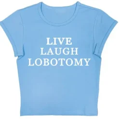 Y2K Tops|Aesthetic T-Shirts & Graphic Tees*Boogzel Clothing Live Laugh Baby Tee