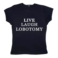Y2K Tops|Aesthetic T-Shirts & Graphic Tees*Boogzel Clothing Live Laugh Baby Tee