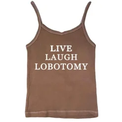 Y2K Tops|Aesthetic T-Shirts & Graphic Tees*Boogzel Clothing Live Laugh Skinny Tank