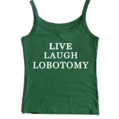 Y2K Tops|Aesthetic T-Shirts & Graphic Tees*Boogzel Clothing Live Laugh Skinny Tank