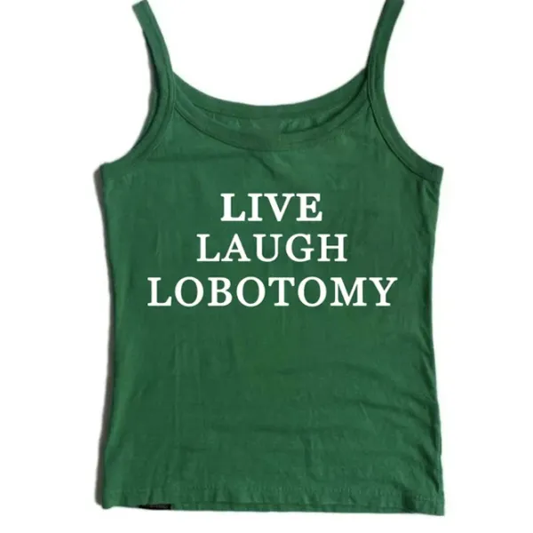 Y2K Tops|Aesthetic T-Shirts & Graphic Tees*Boogzel Clothing Live Laugh Skinny Tank
