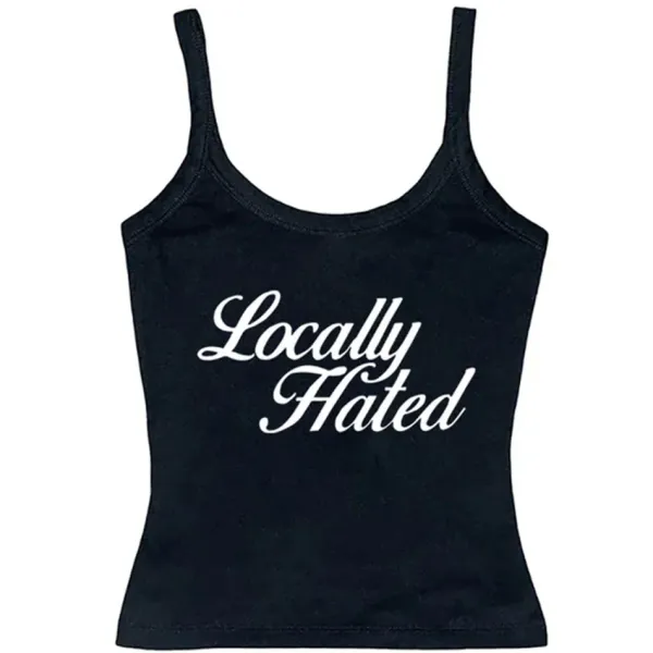 Y2K Tops*Boogzel Clothing Locally Hated Aesthetic Tank Top