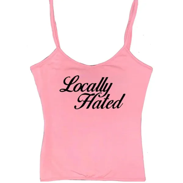 Y2K Tops*Boogzel Clothing Locally Hated Aesthetic Tank Top