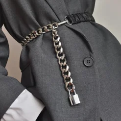 Belts & Chains|Necklaces & Chokers*Boogzel Clothing Lock Pendant Chain Belt