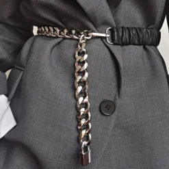 Belts & Chains|Necklaces & Chokers*Boogzel Clothing Lock Pendant Chain Belt
