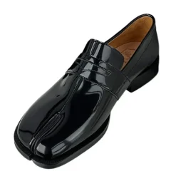 Classics|Split Toe Tabi Shoes*Boogzel Clothing London Bridge Split Toe Tabi Loafers Black