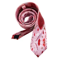 Other*Boogzel Clothing Love Is Burning Statement Tie Pink