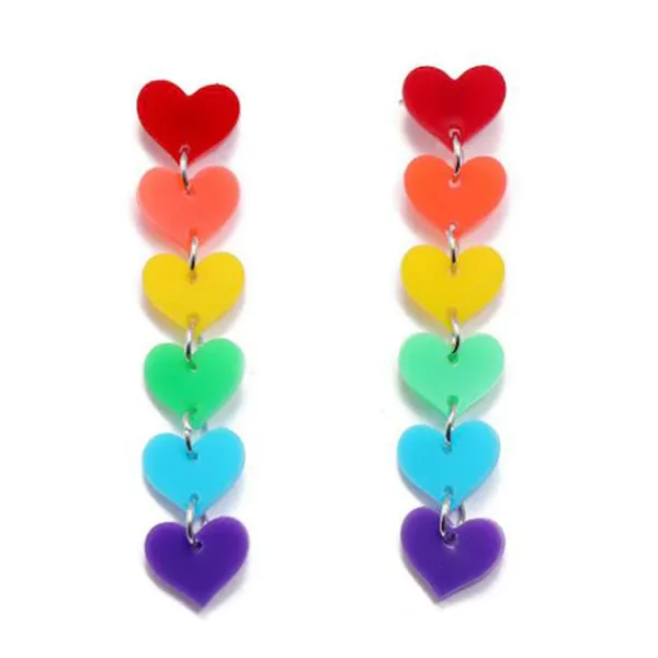 Earrings*Boogzel Clothing Love is Love Earrings Rainbow