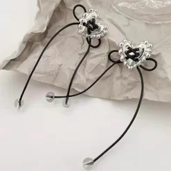 Earrings*Boogzel Clothing Love Me Tender Heart Earrings Silver