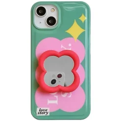 Iphone Cases*Boogzel Clothing Love Story iPhone Case Green/pink