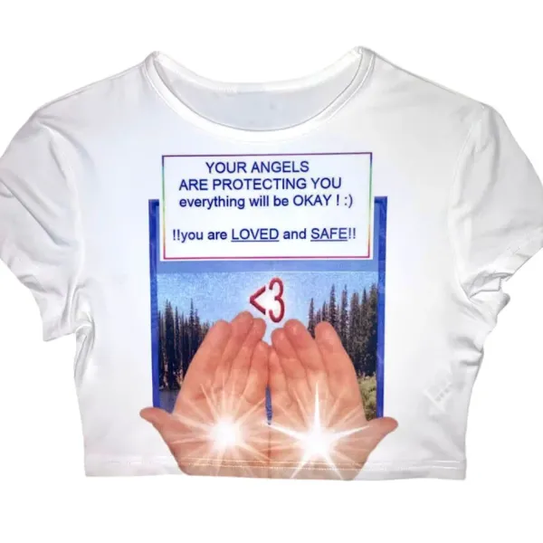 Y2K Tops|Aesthetic T-Shirts & Graphic Tees*Boogzel Clothing Loved & Saved Aesthetic Tee White