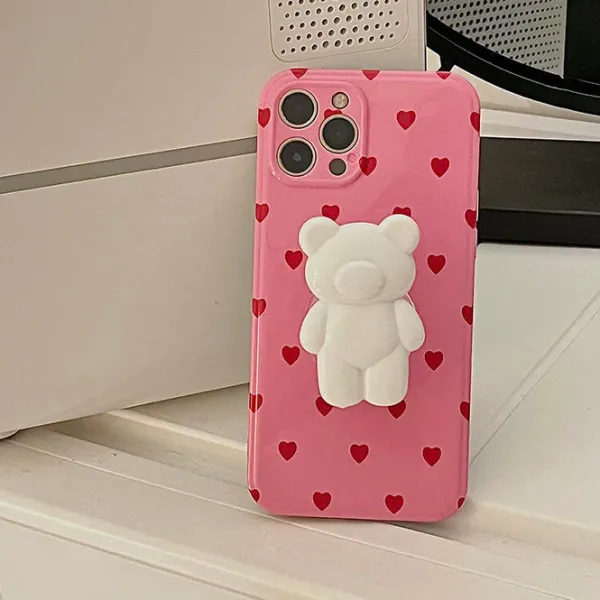 Iphone Cases*Boogzel Clothing Lovely Bear iPhone Case Pink