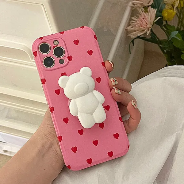 Iphone Cases*Boogzel Clothing Lovely Bear iPhone Case Pink