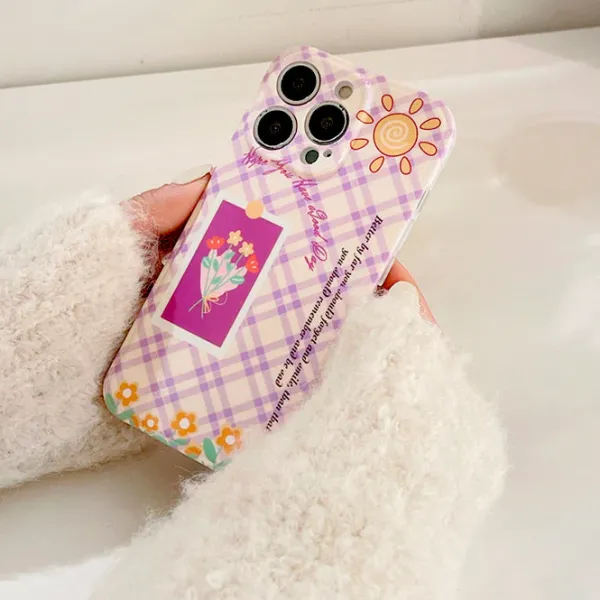Iphone Cases*Boogzel Clothing Lovely Flower iPhone Case Purple