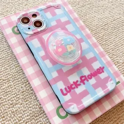 Iphone Cases*Boogzel Clothing Luck Flower iPhone Case Pink/blue