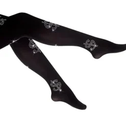 Other*Boogzel Clothing Made Of Money Rhinestone Tights Black
