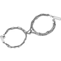 Other|Bracelts*Boogzel Clothing Magnetic Heart Bracelets Silver