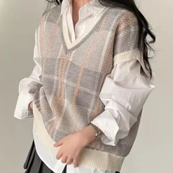 Knit Vests*Boogzel Clothing Meet Me On Campus Blue Vest