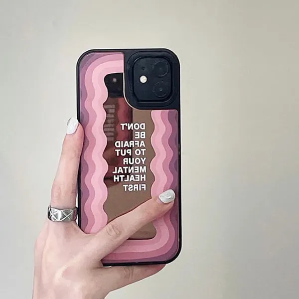 Iphone Cases*Boogzel Clothing Mental Health iPhone Case Pink