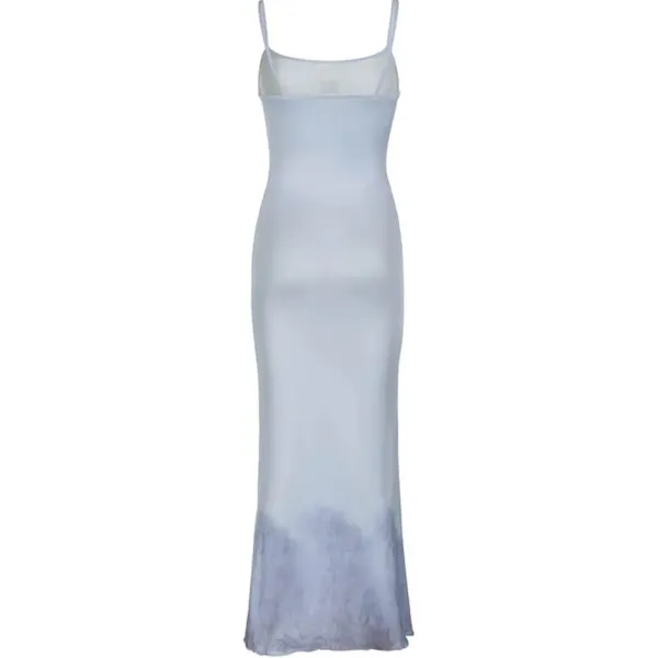 Dresses & Rompers*Boogzel Clothing Mermaid Skeleton Print Dress Blue