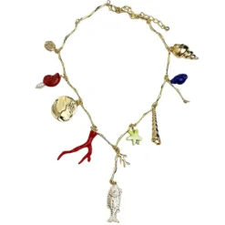 Necklaces & Chokers*Boogzel Clothing Mermaidcore Aesthetic Pendant Necklace Multi