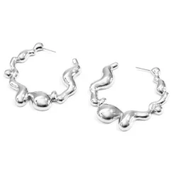 Earrings*Boogzel Clothing Metal Drops Hoop Earrings