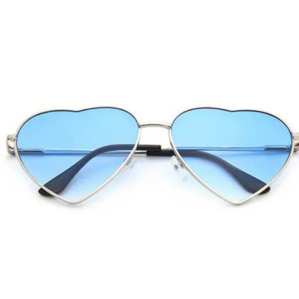 Sunglasses*Boogzel Clothing Metal Frame Heart Shape Sunglasses