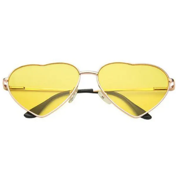 Sunglasses*Boogzel Clothing Metal Frame Heart Shape Sunglasses