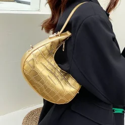 Bags & Purses*Boogzel Clothing Metallic Aesthetic Hobo Bag
