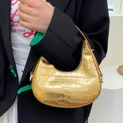 Bags & Purses*Boogzel Clothing Metallic Aesthetic Hobo Bag