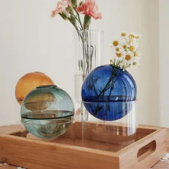 Flower Vases|Aesthetic Room Decor*Boogzel Clothing Mini Spherical Glass Vase