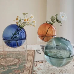 Flower Vases|Aesthetic Room Decor*Boogzel Clothing Mini Spherical Glass Vase