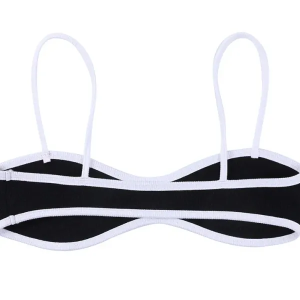 Y2K Tops|Crop Tops*Boogzel Clothing Minimalist Aesthetic Contrast Top Black/white