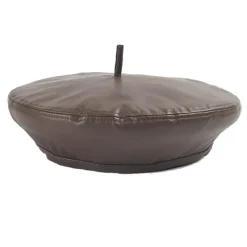 Hats*Boogzel Clothing Minimalist Aesthetic Leather Beret Hat