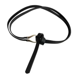 Belts & Chains*Boogzel Clothing Minimalist Aesthetic Leather Belt Black