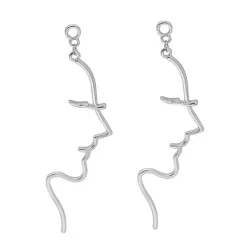 Earrings*Boogzel Clothing Minimalist Face Outline Earrings