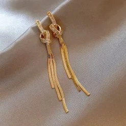 Earrings*Boogzel Clothing Minimalist Knot Dangle Earrings