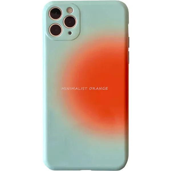 Iphone Cases*Boogzel Clothing Minimalist Orange Green iPhone Case